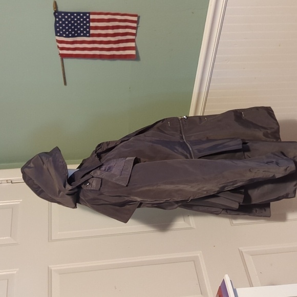 Betsey Johnson Coat Raincoat Removable Bottom Gray XL - Picture 14 of 16
